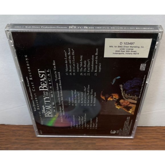 Beauty and the Beast A New Musical CD Original Broadway Cast Recording 1991 BMG - Picture 5 of 6